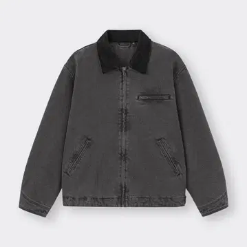 GU 워시드 코튼 워크 자켓