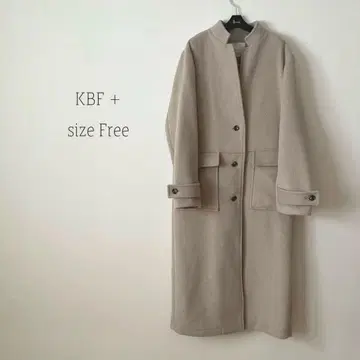미사용 새상품 KBF + 어반 리서치 베이지 롱 코트 프리 따뜻함