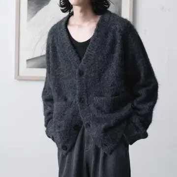 sinss 샤기 니트 가디건 모헤어 아카이브 그런지 y2k