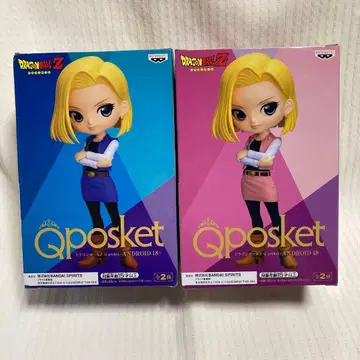 Qposket Android 18 피규어 2색 세트