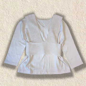 GRL 니트탑 뷔스티에 포함 V넥 여성용 깔끔 캐주얼