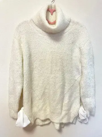 LIZLISA 리즈리사 터틀넥 리본 니트