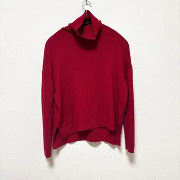 [ 새상품급 ] BEAUTY&YOUTH 울 100% 터틀넥 니트 빨간색