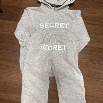 SECRET 그레이 후드티와 팬츠 세트 L