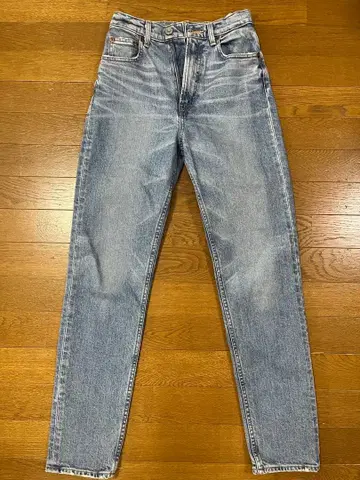 새상품급 MOUSSY 라이트 블루 스트레이트 데님 25인치