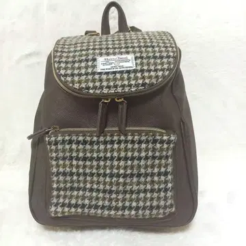[ 새상품급 ] Harris Tweed 해리스 트위드 체크 트위드 백팩