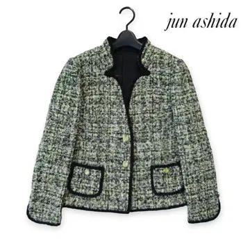 jun ashida 준 아시다 라마 울 실크 노카라 자켓