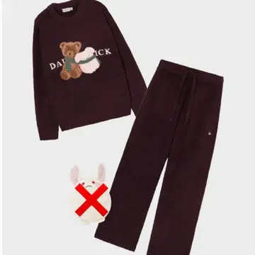 도쿄 디뱅커 동디바 피카부 다크위크 라운지웨어 세트