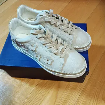 [ 미사용 새상품 ] CANALSMARTIN 천연 가죽 스니커즈 베이지