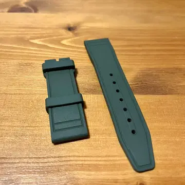 IWC EasX-CHANGE 고무 벨트 올리브 그린