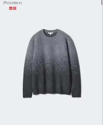 [ 새상품급 ] 유니클로 x JWA 수플레얀 그라데이션 크루넥 스웨터