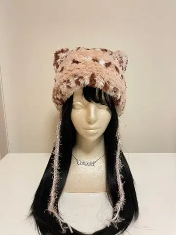 고양이 귀 니트 모자 베이지 브라운 니트 모자 패션 소품 헤어 액세서리