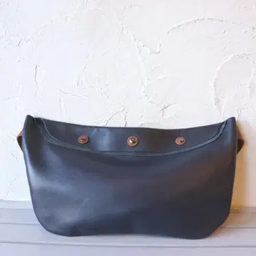 부드러운 메신저 백 남녀 공용 3연 후크 천연 가죽 핸드메이드11285