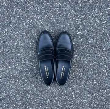 KENFORD 블랙 가죽 로퍼