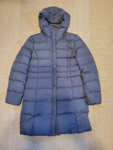 INDIVI 후드 부착 다운 자켓 사이즈 40 네이비