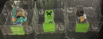 마인크래프트 보빙 피규어 3개 세트 크리퍼 엔더맨 스티브