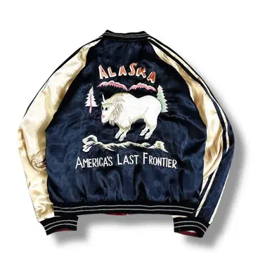 테일러 동양 리버서블 스카잔 ALASKA 자수 L 퀼팅