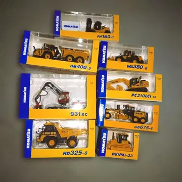 Komatsu 건설기계 모델카 세트