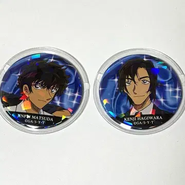 명탐정 코난 마츠다 진페이 하기와라 켄지 홀로그램 캔뱃지