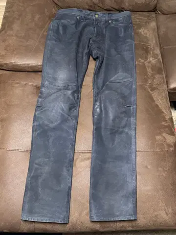 w33 쿠시타니 익스플로러진 일본제 가죽 팬츠 소가죽 천연 가죽