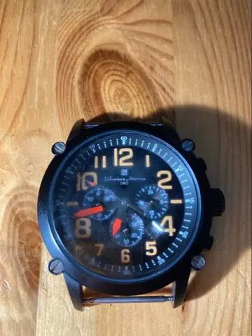 Schwarzwald 크로노그래프 손목시계 블랙