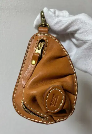 [ 새상품급 ] 교자형 동전 지갑 카멜 헤르츠