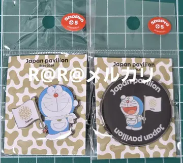 만박 EXPO2025 일본관 핀 배지 도라에몽 2개 일본 파빌리온
