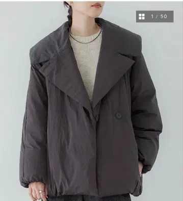 crewre 더블 브레스트 다운 자켓