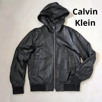 [ 현행 택 ] Calvin Klein 캘빈클라인 가죽 자켓 양가죽