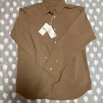 MUJI Labo 브라운 레귤러 카라 셔츠 XL