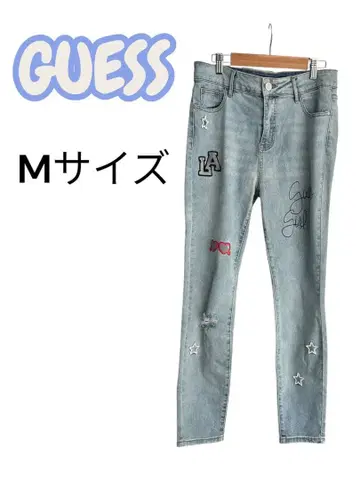GUESS 데미지 진 M 스키니 데님 170/74A 스트릿