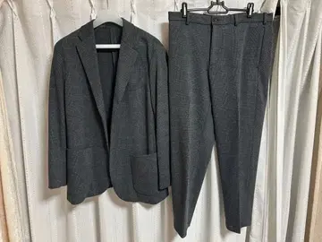 유니클로 컴포트 2B 자켓 (글렌체크 소매 길이 기장 표시 사이즈) 셋업