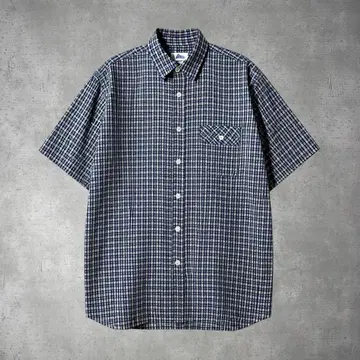 Utility 체크 반팔 셔츠 0-55-726