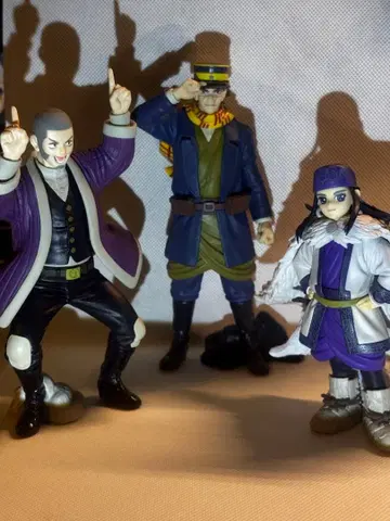 골든 카무이 피규어 3종 세트 스기모토 시라이시 아시리파