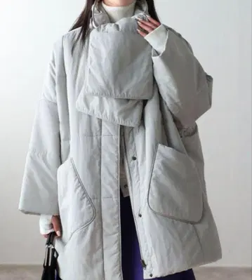 [ 새상품 ] sakishimatokyo 머플러 포함 다운 자켓 코트