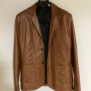 남성용 페이크 가죽 자켓, 중국산 약간 슬림 타입