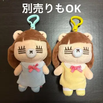 코레사와 레코짱 봉제 인형 마스코트 2개 세트