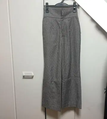 snidel 하이웨스트 와이드 팬츠 체크