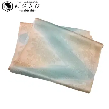 일본 정통의상 소품 오비 장식 천 순수 실크 융단에 꽃 무늬 C-6705