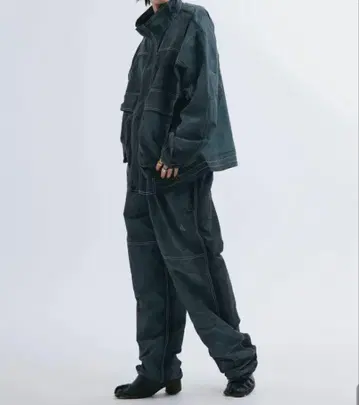 SAMPLE x 니트와 식객과 타카사키 나일론 자켓/팬츠 셋업