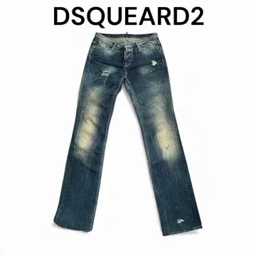 DSQUARED2 이탈리아제 데님 실측치수 게재 페인트 가공