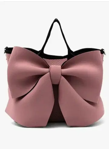 VITAFELICE 네오프렌 2way 리본 토트백