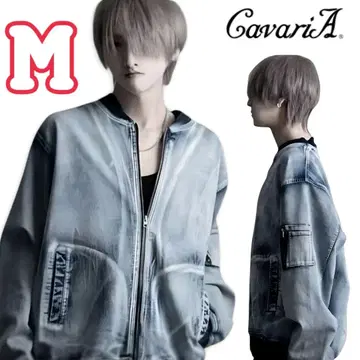 캬바쿠라 CavariA MA-1 블리치 데님 자켓