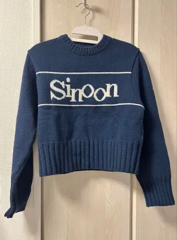 sinoon 로고 니트