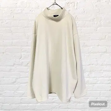 12308 어반 리서치 드롭 숄더 하이넥 니트 아이보리 L