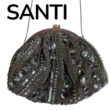[ 새상품급 ] SANTI 비즈 장식 클러치백