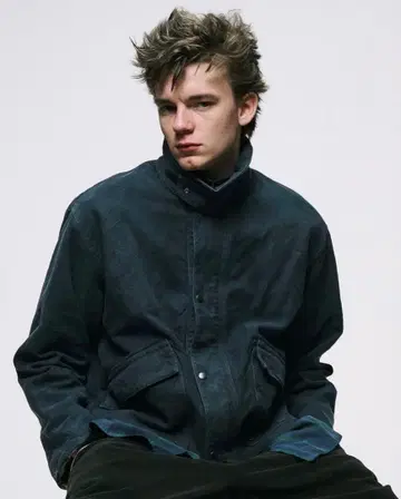 a.presse/Vintage Silk Hemp HuntingJacket