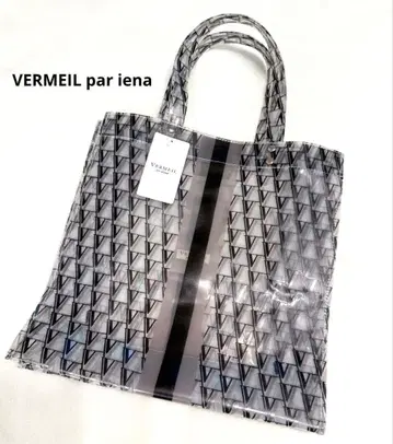 [ 미사용 새상품 ] VERMEIL 모노그램 PVC 토트백 그레이