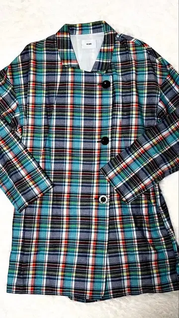 미사용 새상품 RCWB 체크 무늬 아우터 M 사이즈