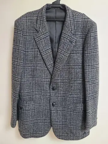 체크 테일러드 자켓 L 그레이